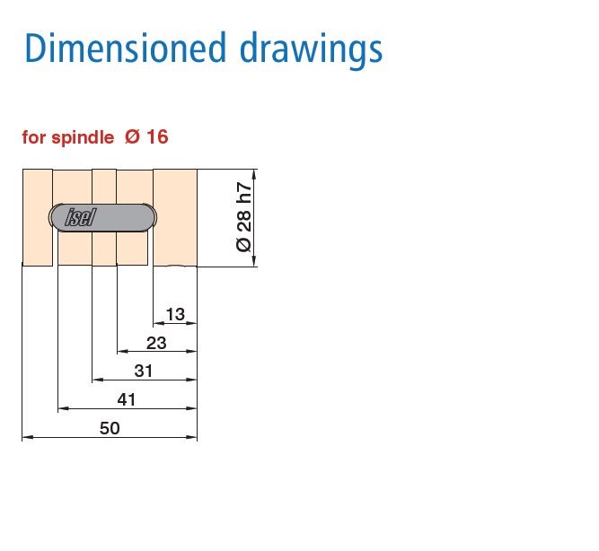 Series KM 16 mm Diameter Ball Nut Drawing